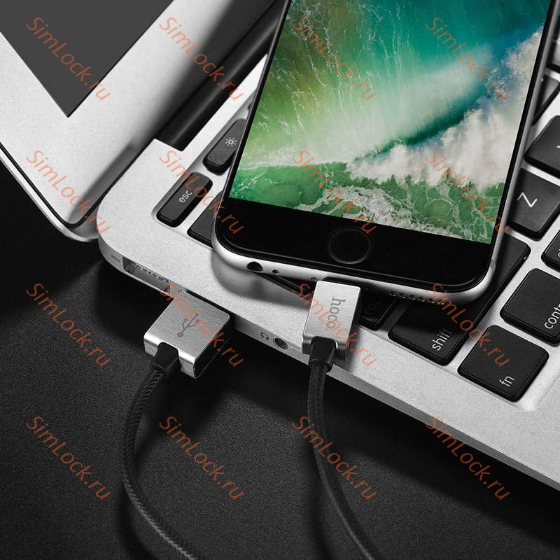 Кабель USB - Lightning HOCO U49, 2.4А, 120см, черный