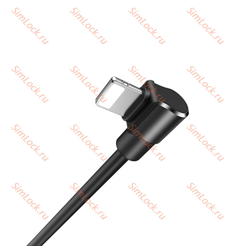 Кабель USB - Lightning HOCO U37, 2.4А, 120см, черный, двухсторонний USB