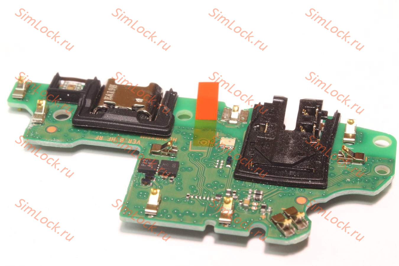 Нижняя плата (шлейф) Honor 10 Lite (HRY-LX1, HRY-L21A, HRY-L21B) с разъемом зарядки, оригинал