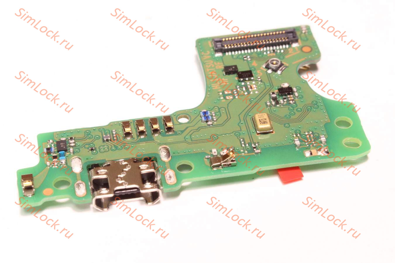 Нижняя плата (шлейф) Honor 8A (JAT-LX1, JAT-L21), Huawei Y6 2019, Y6s с разъемом зарядки, оригинал
