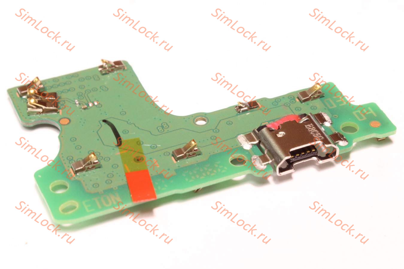 Нижняя плата (шлейф) Honor 8A (JAT-LX1, JAT-L21), Huawei Y6 2019, Y6s с разъемом зарядки, оригинал