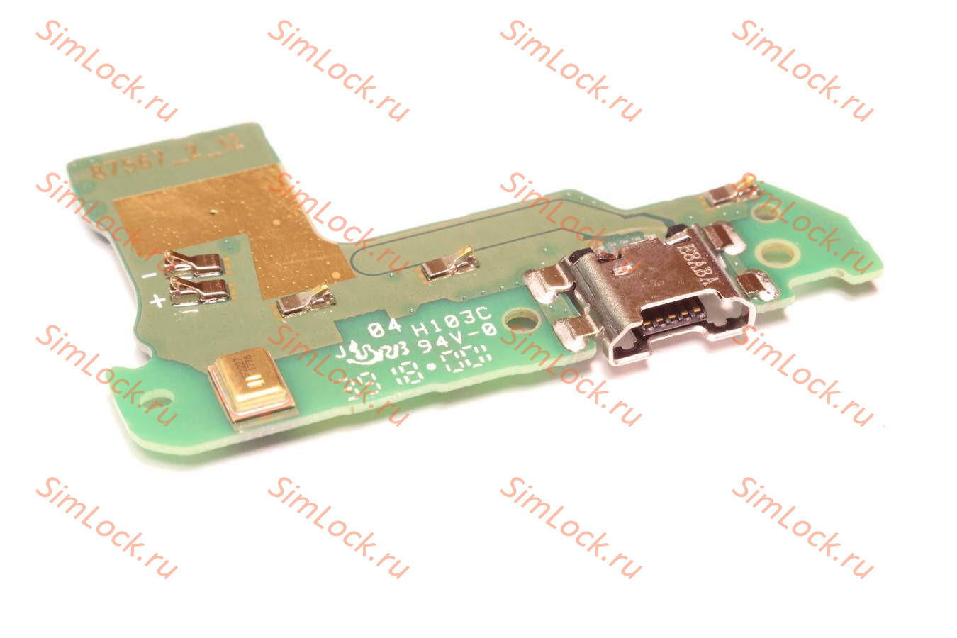 Нижняя плата (шлейф) Honor 7A Pro (AUM-L29), 7C  (AUM-L41), Huawei Y6 2018  с разъемом зарядки, оригинал