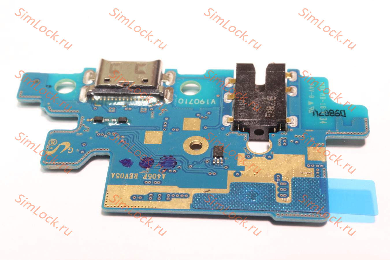 Нижняя плата (шлейф) Samsung A405FM/DS Galaxy A40 с разъемом зарядки, К-1