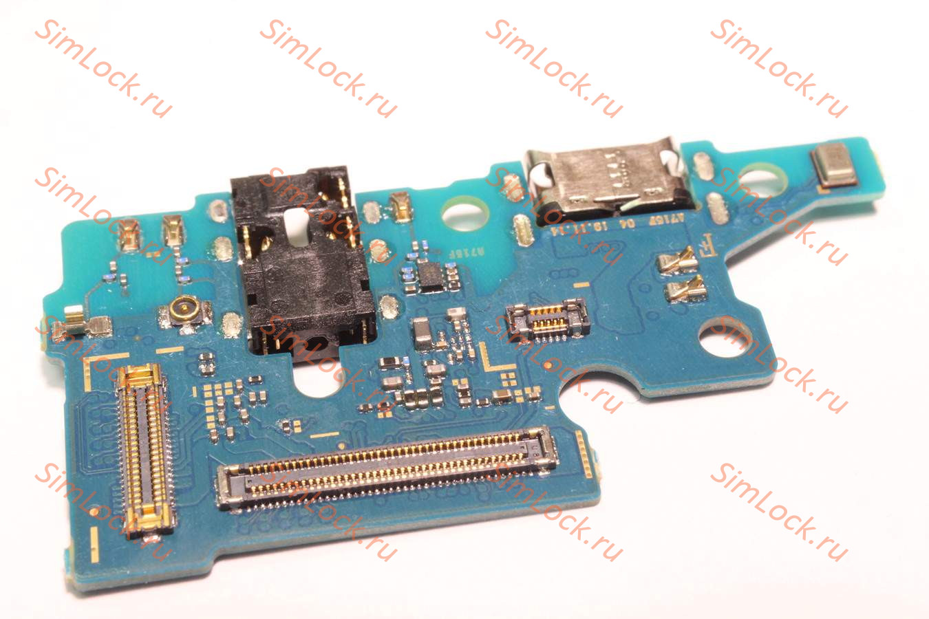 Нижняя плата (шлейф) Samsung A715F Galaxy A71 с разъемом зарядки, К-1