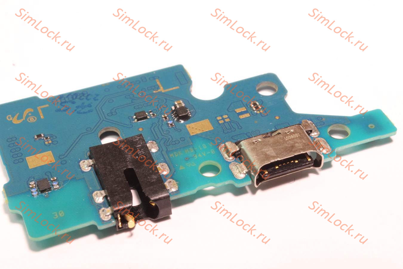 Нижняя плата (шлейф) Samsung A715F Galaxy A71 с разъемом зарядки, К-1