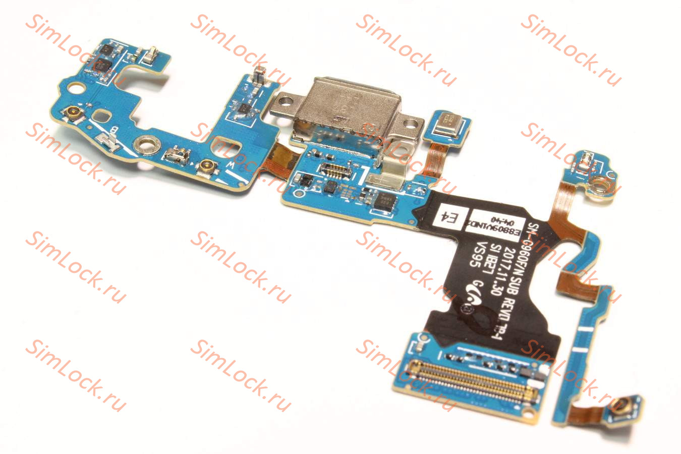 Нижняя плата (шлейф) Samsung G960F Galaxy S9 с разъемом зарядки, К-1