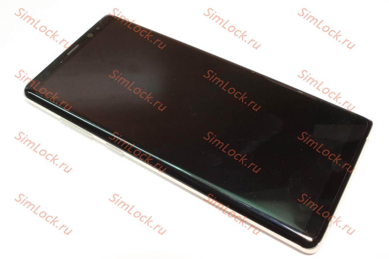 Дисплей Samsung N950F Galaxy Note 8 в рамке, золото, оригинал, снятый с нового телефона