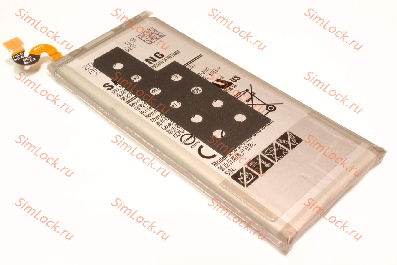 Аккумулятор Samsung N950F Galaxy Note 8, оригинал, снятый с нового телефона