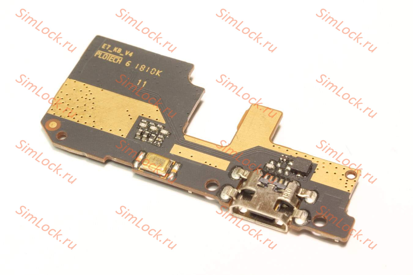 Нижняя плата (шлейф) Xiaomi Redmi 5 Plus (MEG7), с разъемом зарядки, К-1