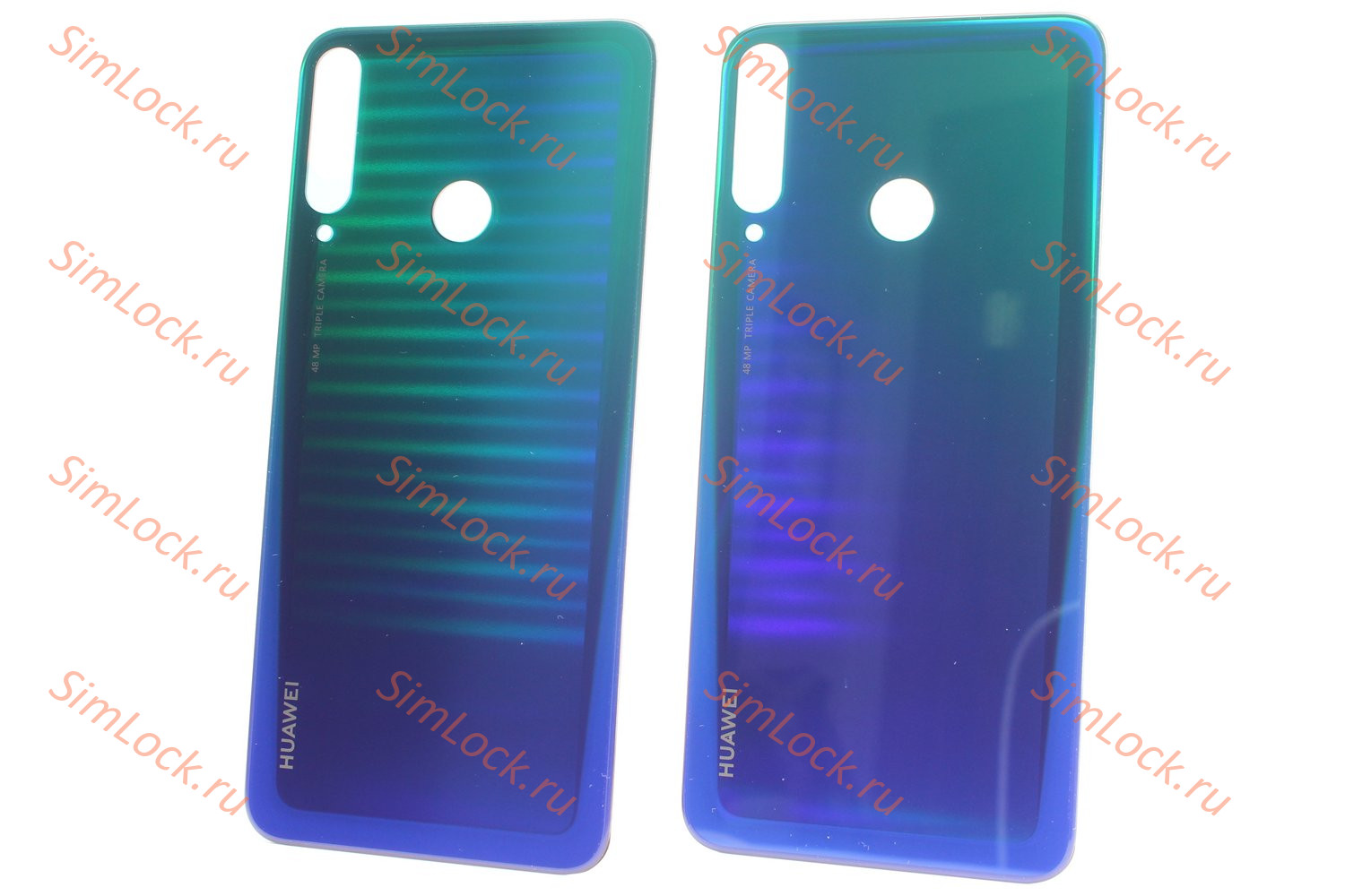 Задняя крышка Huawei P40 Lite E (ART-L29), ярко-голубой, К-1