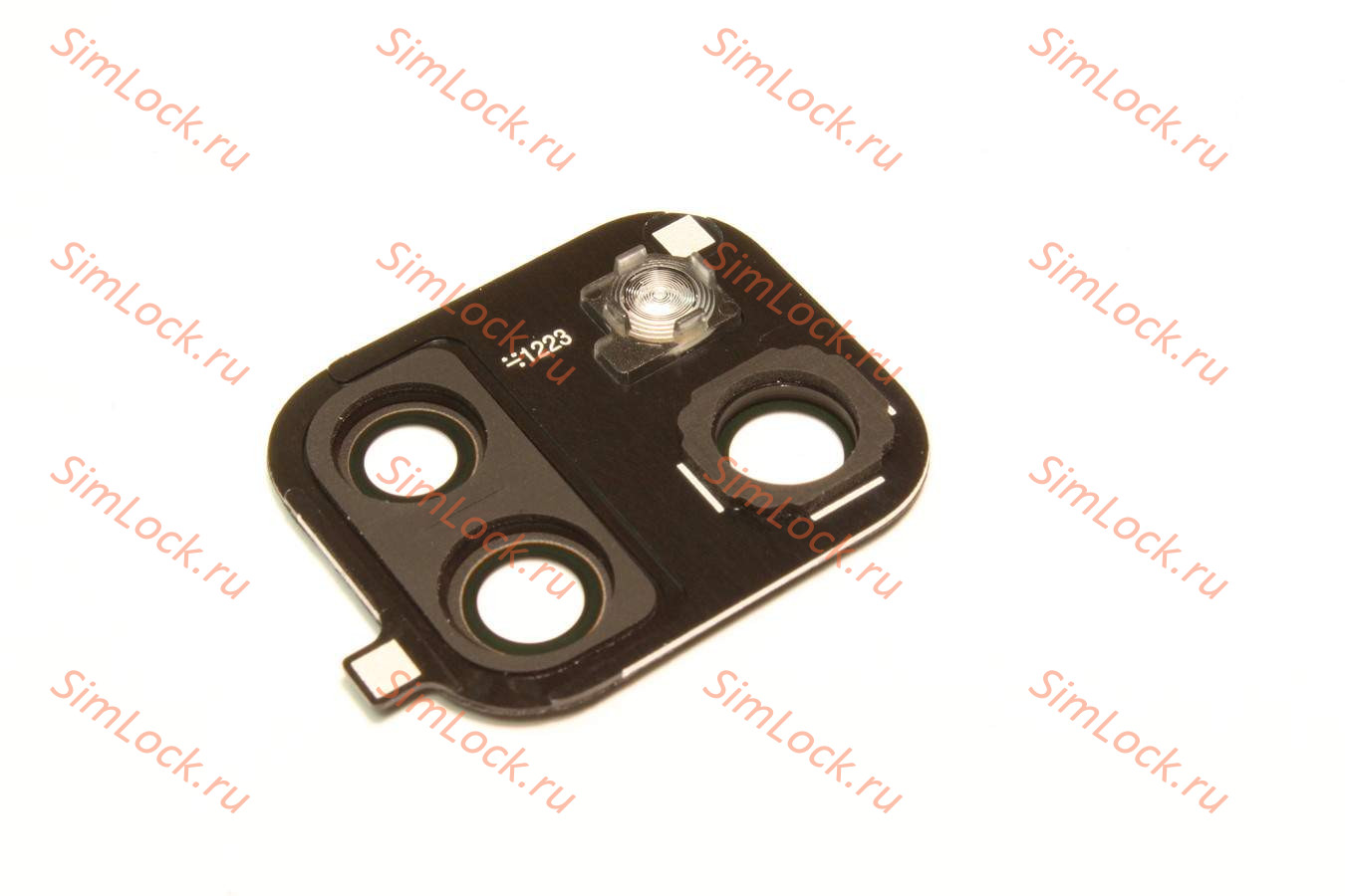 Стекло камеры Samsung N770F/DS Galaxy Note 10 Lite с черной рамкой, оригинал, снятое с нового телефона