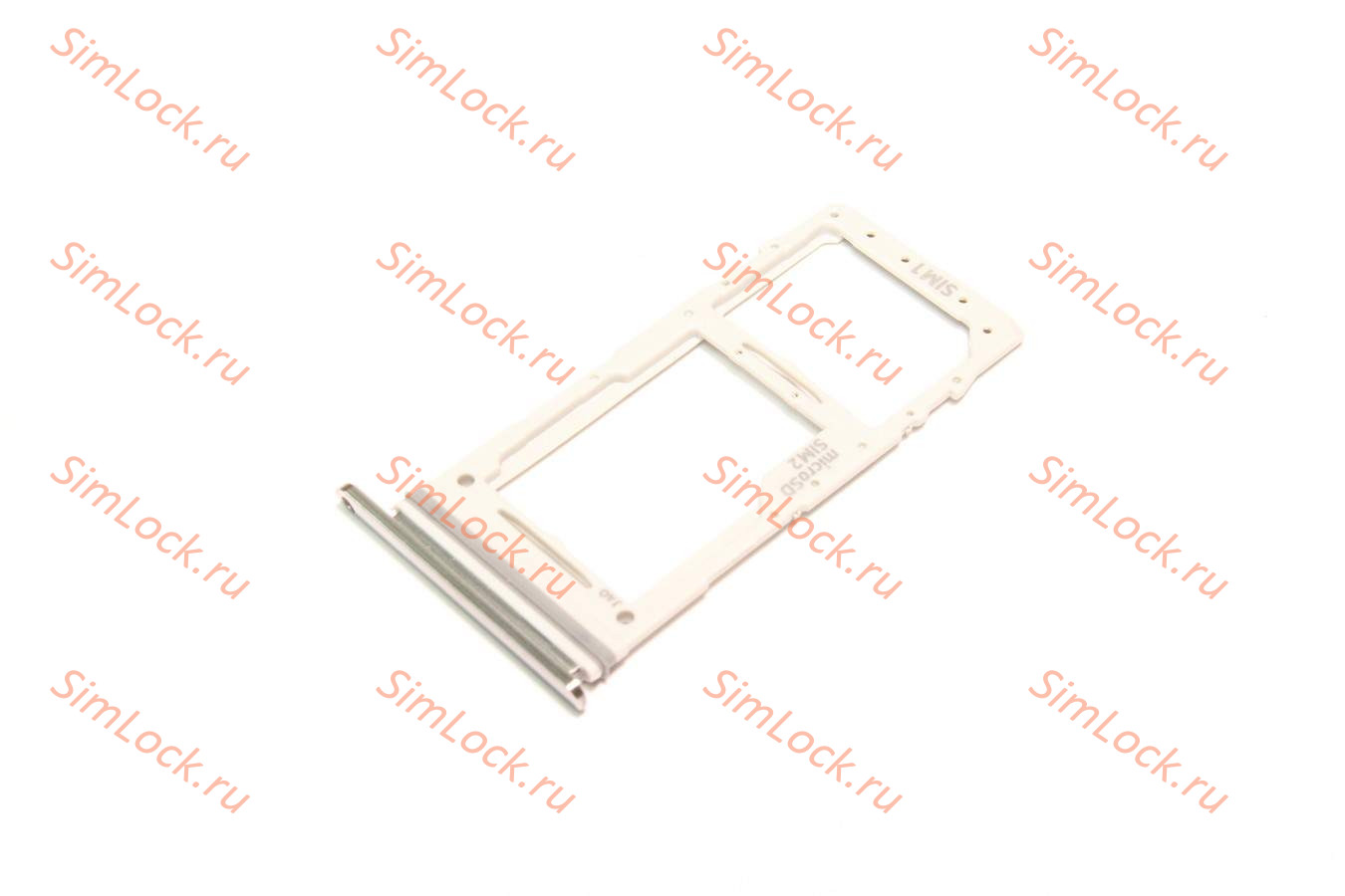 Лоток SIM Samsung N770F/DS Galaxy Note 10 Lite, аура (серебро), оригинал