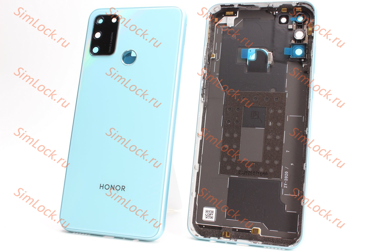 Задняя крышка Honor 9A (MOA-LX9N), голубой, К-1