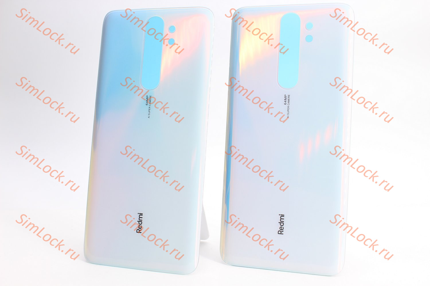 Задняя крышка Xiaomi Redmi Note 8 Pro, белый, голубой, К-2