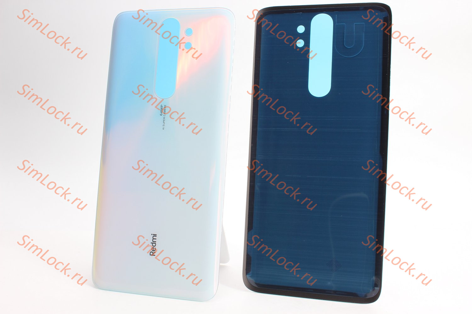 Задняя крышка Xiaomi Redmi Note 8 Pro, белый, голубой, К-2