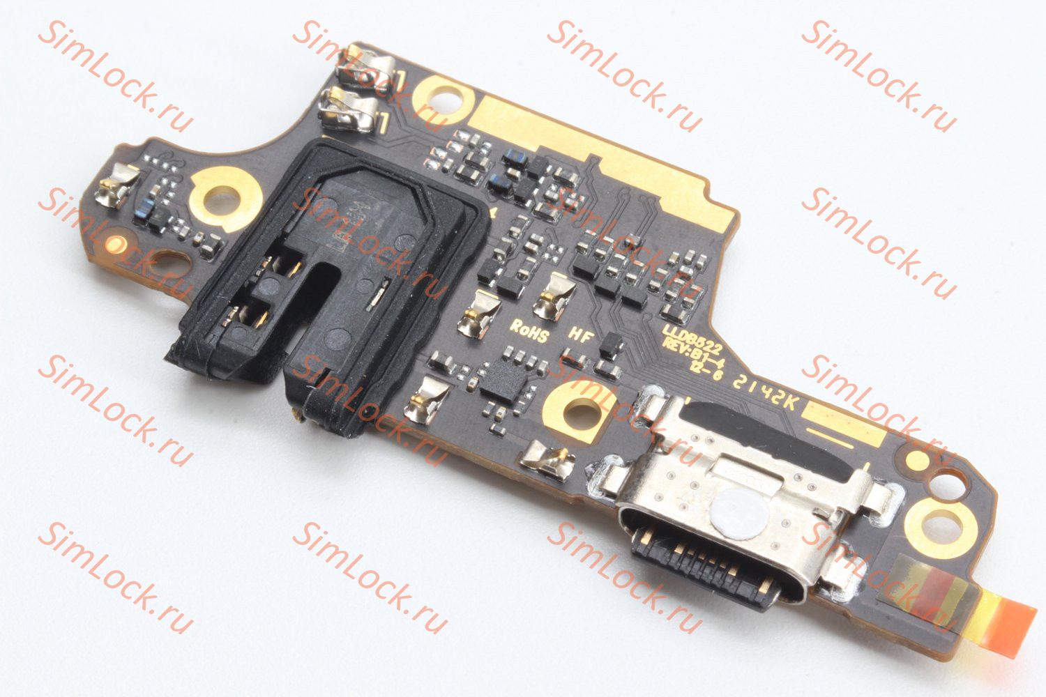 Нижняя плата (шлейф) Xiaomi Redmi Note 9S, Note 9 Pro с разъемом зарядки, К-1