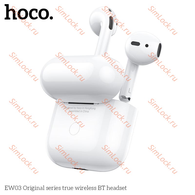 Беспроводные наушники Hoco EW03 TWS белые