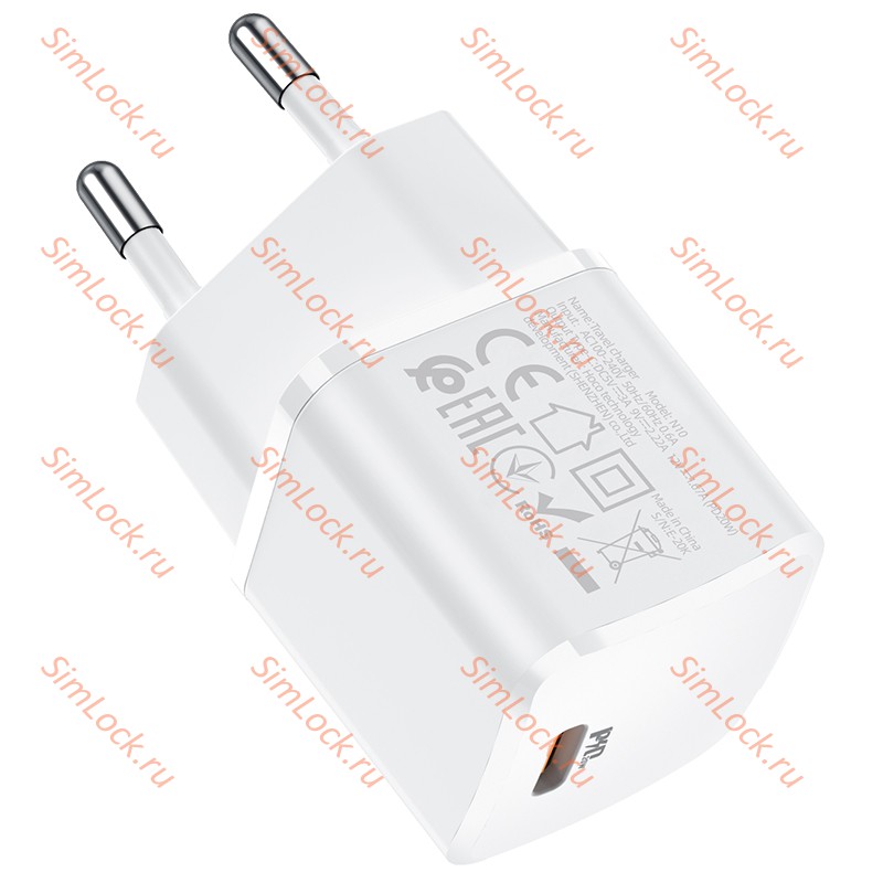 СЗУ HOCO N10 Starter, белый, Type-C PD20W
