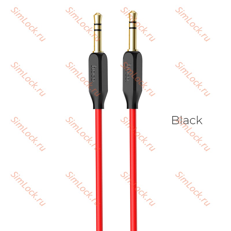 AUX кабель (3,5 mm jack) HOCO UPA11 чёрный