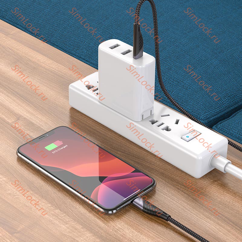 Кабель Type-C - Lightning HOCO U95, 20W, 120см, черный