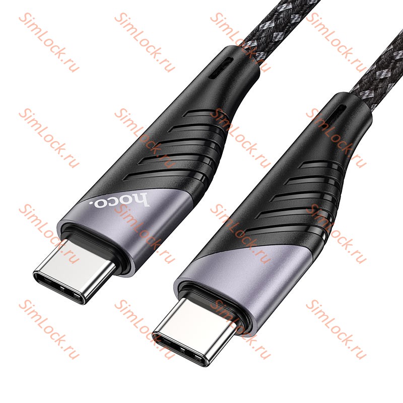 Кабель Type-C - Type-C HOCO U95, 3А, 60W, 1.5 м, черный