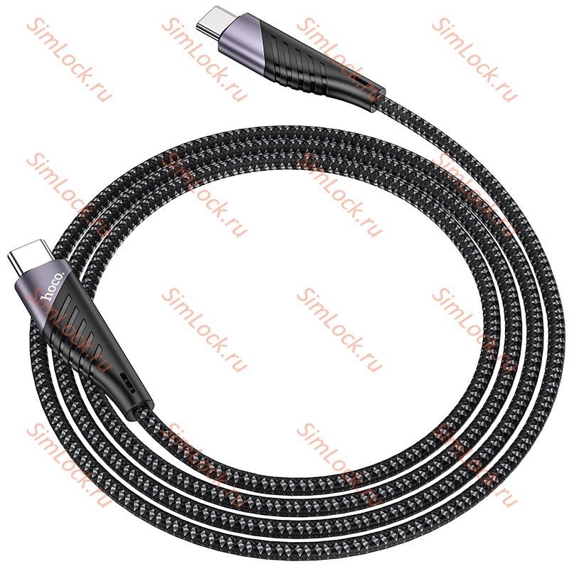Кабель Type-C - Type-C HOCO U95, 3А, 60W, 1.5 м, черный