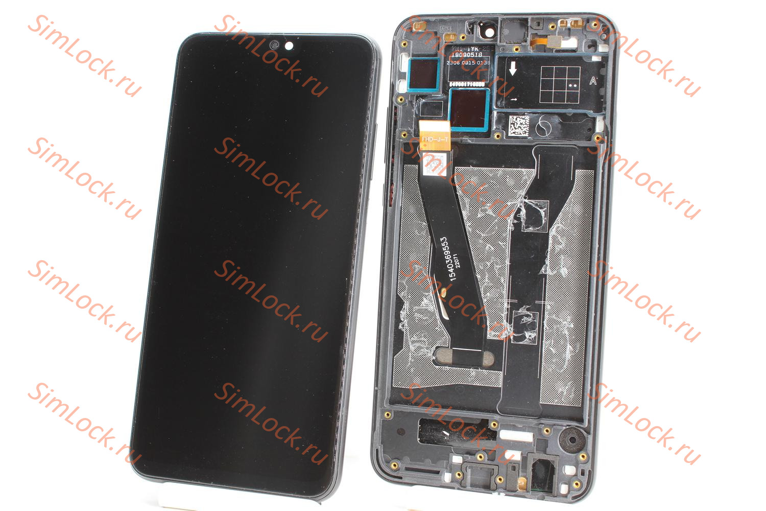 Дисплей Honor 8X (JSN-L21) в черной рамке, К-2