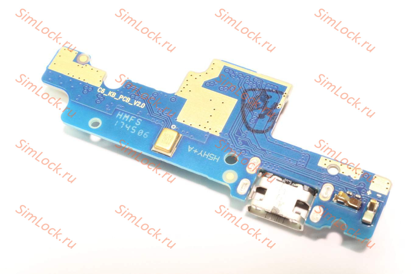 Нижняя плата (шлейф) Xiaomi Redmi Note 4X с разъемом зарядки, К-1