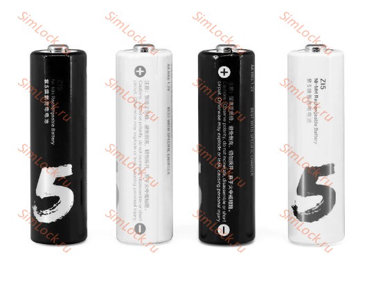 Аккумуляторы Xiaomi ZI5 AA 1800mAh, 4 штуки в кейсе, цена за комплект из 4 штук