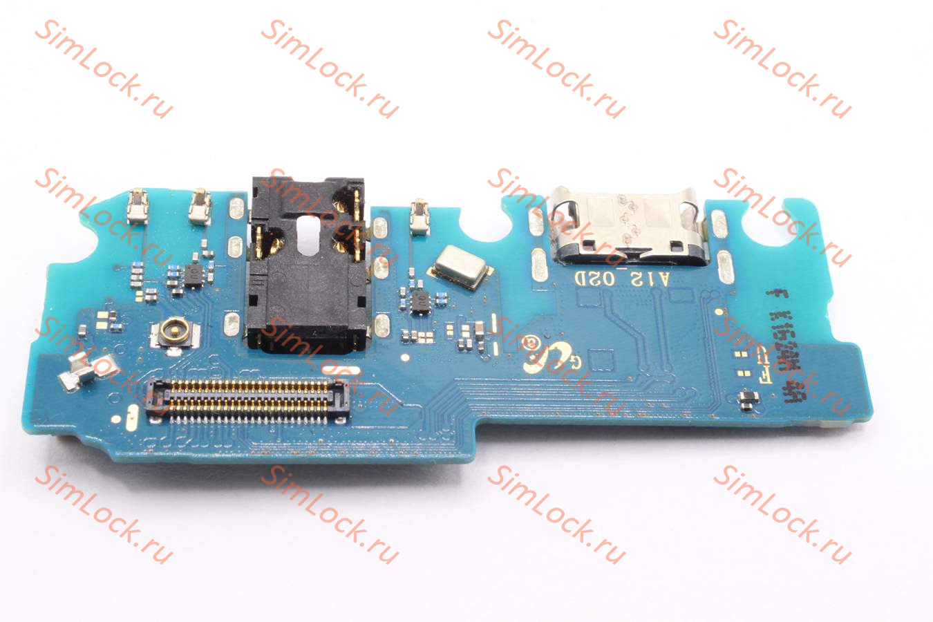 Нижняя плата (шлейф) Samsung A125F, M127F, Galaxy A12, M12 с разъемом зарядки, К-1