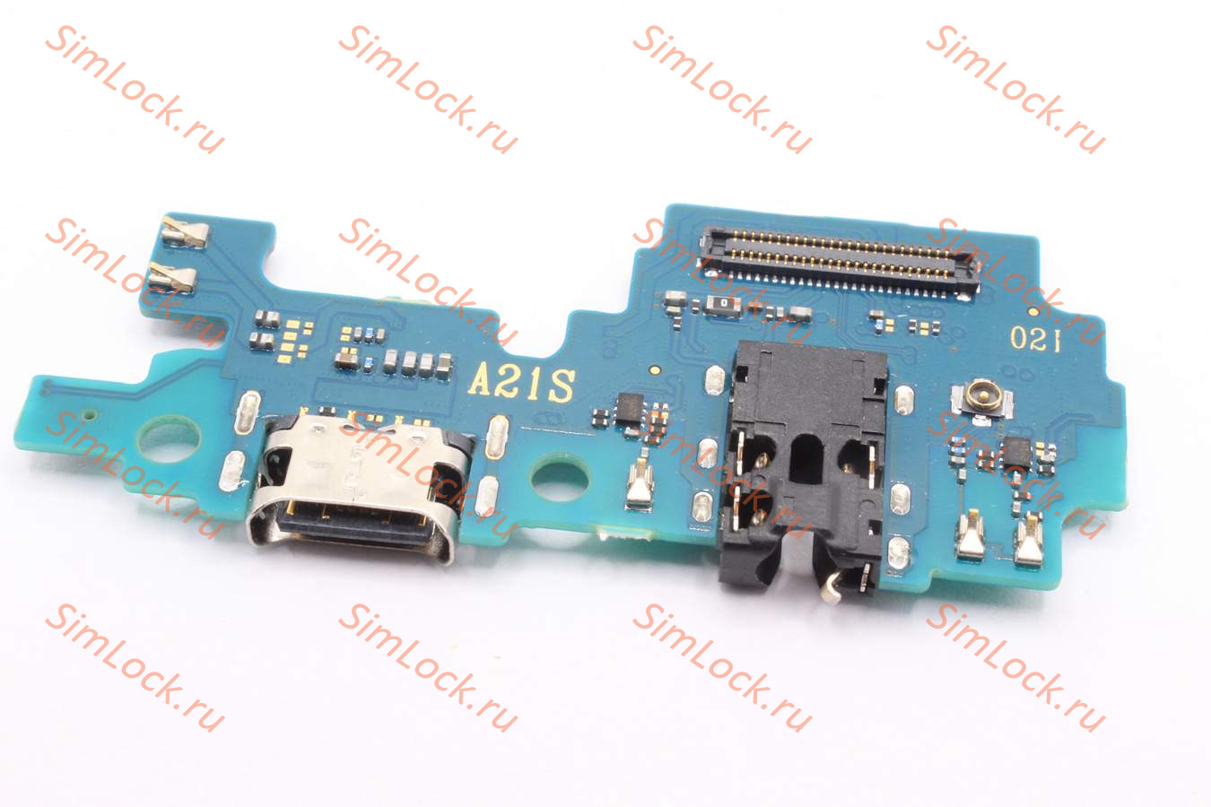 Нижняя плата (шлейф) Samsung A217F Galaxy A21s с разъемом зарядки, К-1