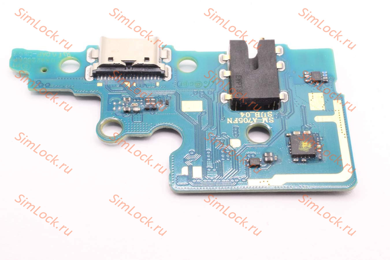 Нижняя плата (шлейф) Samsung A705F Galaxy A70 с разъемом зарядки, К-1