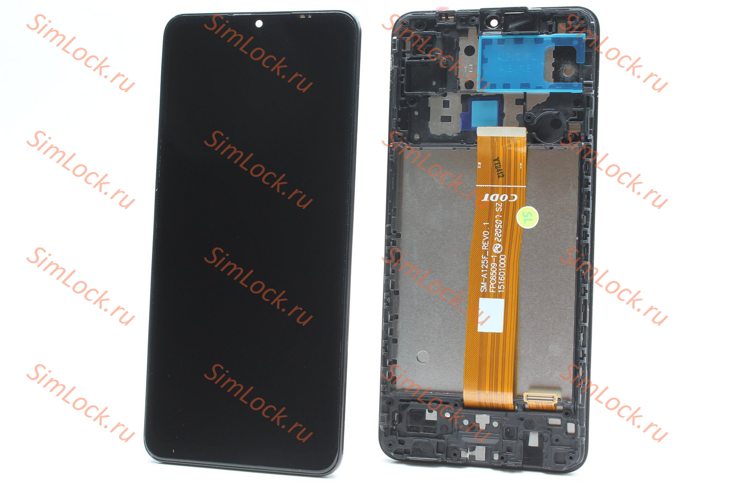 Дисплей Samsung A125F Galaxy A12, в рамке, оригинальная матрица, К-1