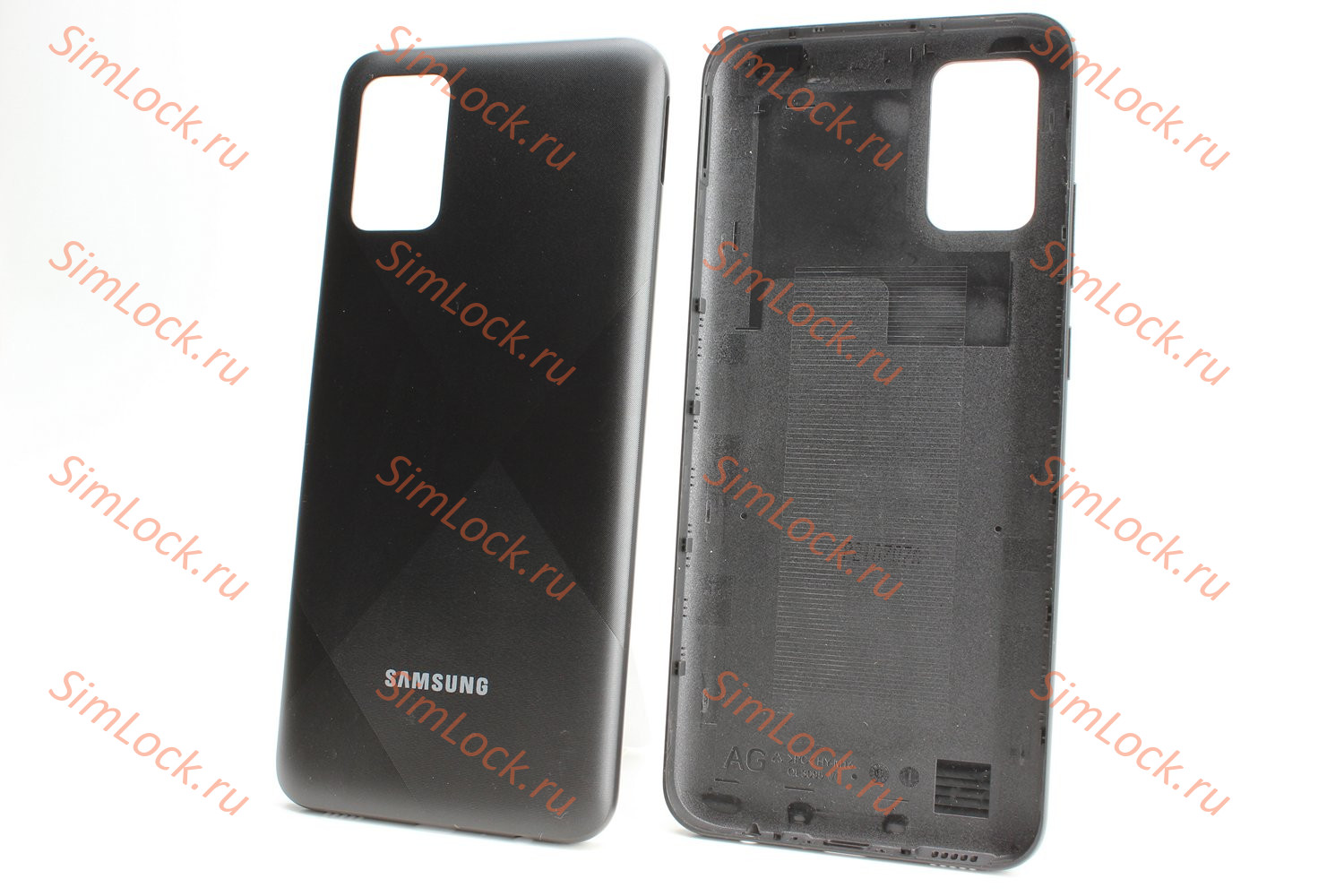 Задняя крышка Samsung A025 Galaxy A02s, черный, К-1