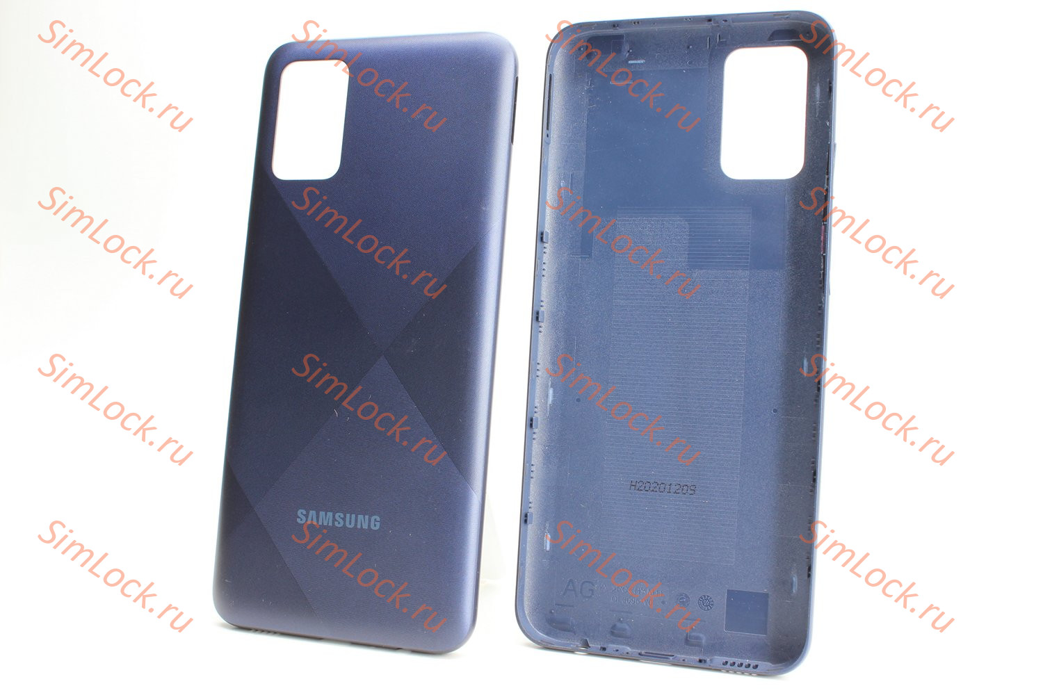 Задняя крышка Samsung A025 Galaxy A02s, синий, К-1