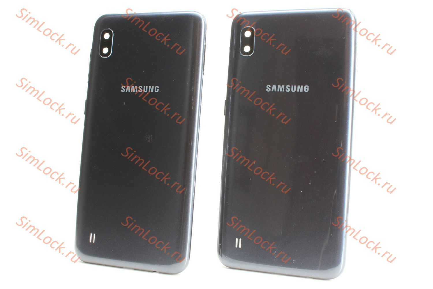 Задняя крышка Samsung A105 Galaxy A10 со стеклом камеры, черный, К-1