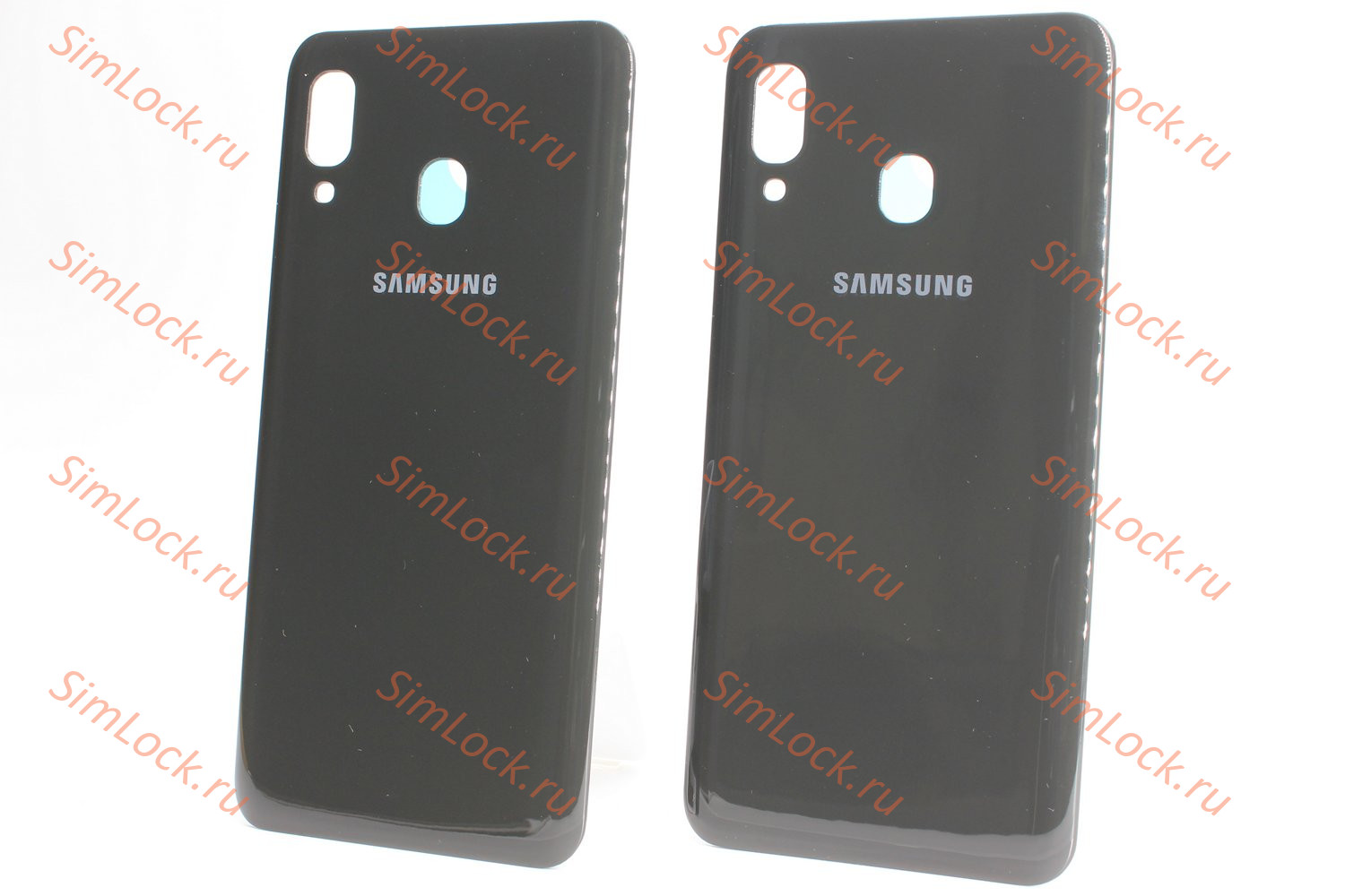 Задняя крышка Samsung A205 Galaxy A20, черный, К-1