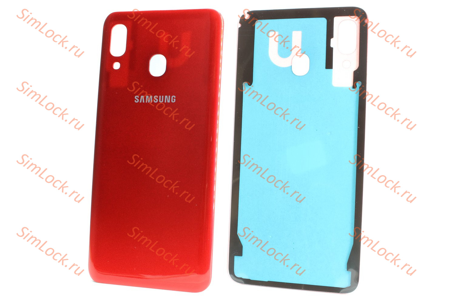 Задняя крышка Samsung A205 Galaxy A20, красный, К-2