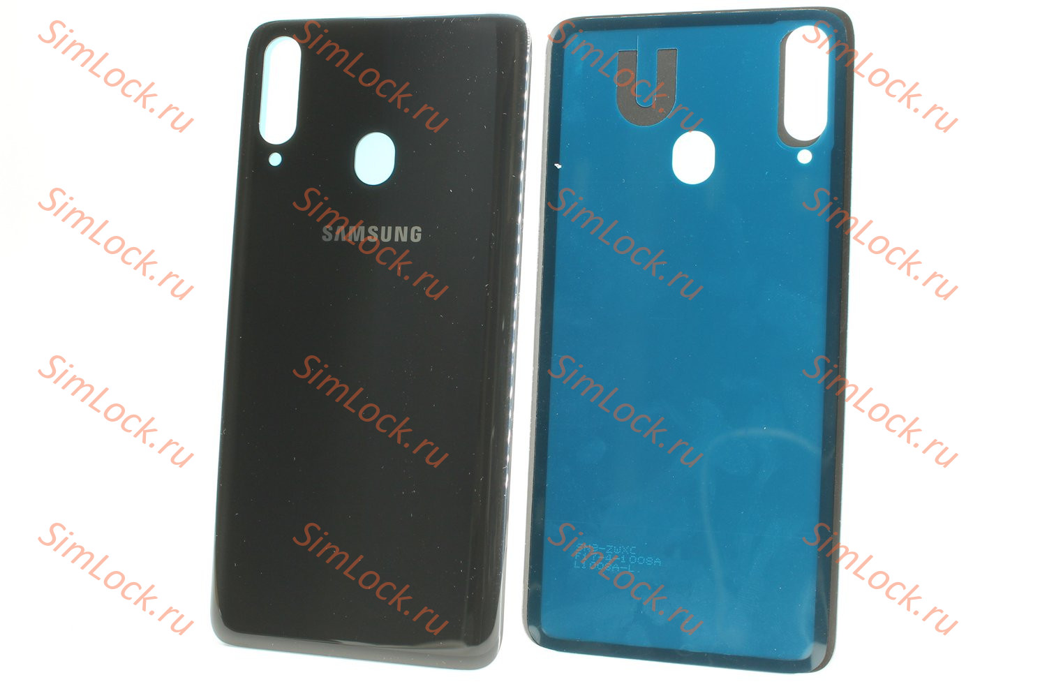 Задняя крышка Samsung A207 Galaxy A20s, черный, К-1