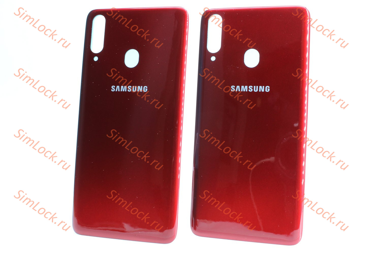 Задняя крышка Samsung A207 Galaxy A20s, красный, К-1