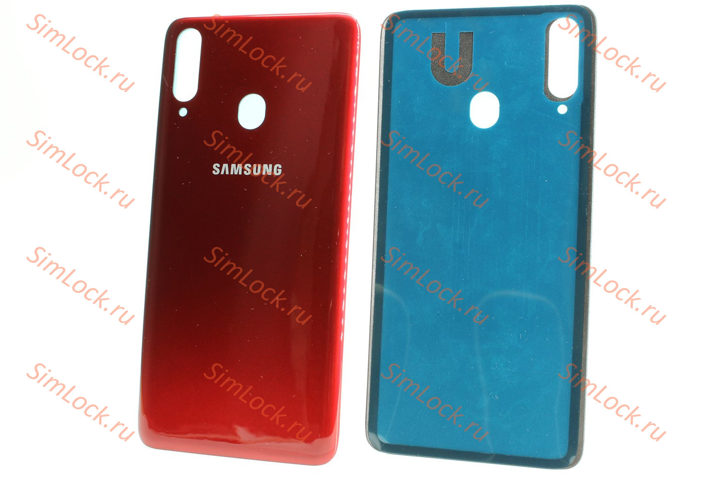 Задняя крышка Samsung A207 Galaxy A20s, красный, К-1