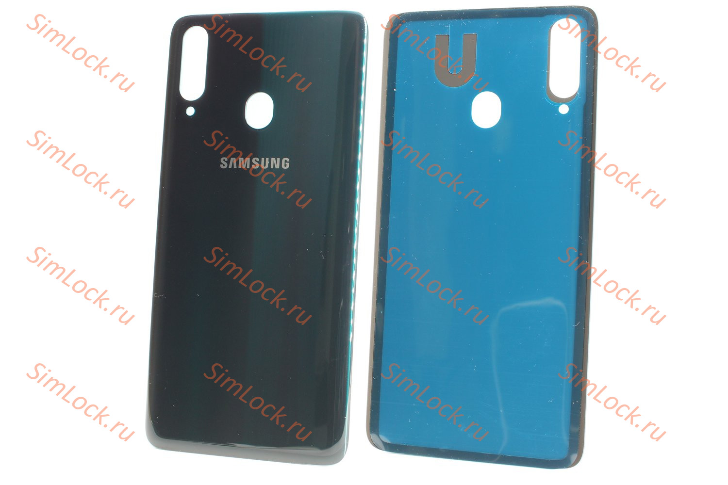 Задняя крышка Samsung A207 Galaxy A20s, зеленый, К-1