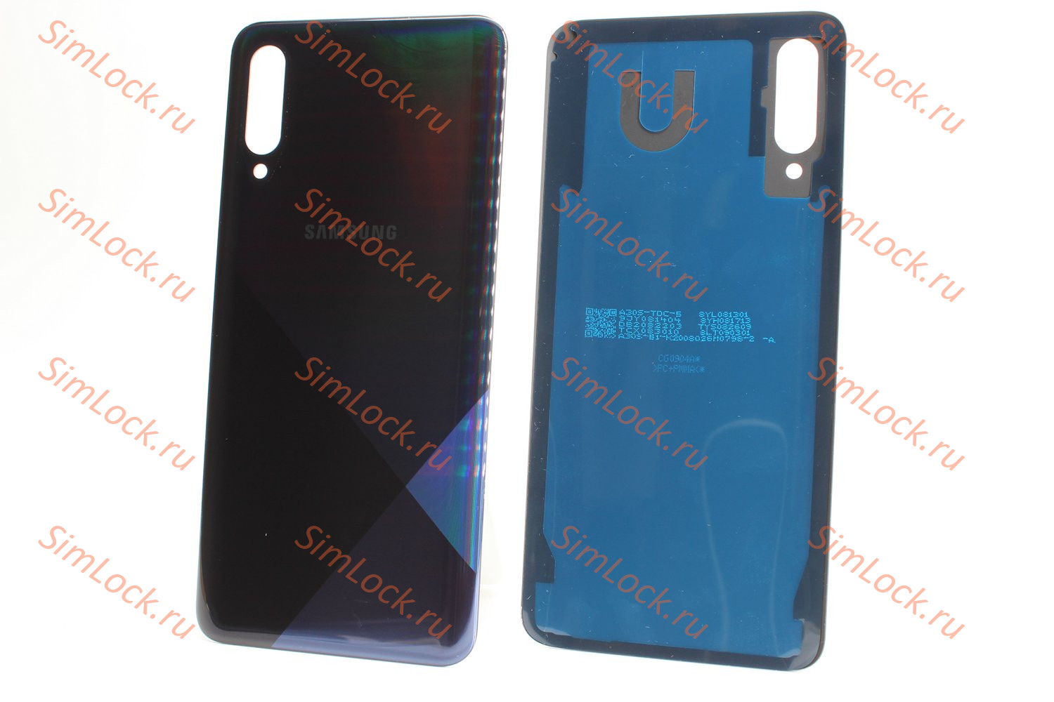Задняя крышка Samsung A307 Galaxy A30s, черный, К-1