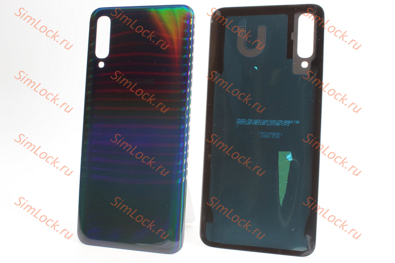 Задняя крышка Samsung A505 Galaxy A50, черный, К-1