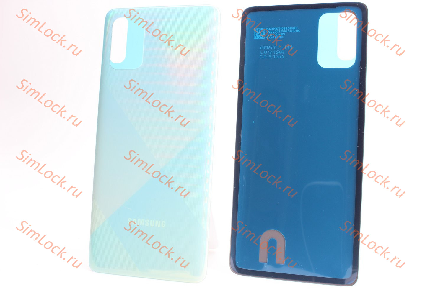 Задняя крышка Samsung A715 Galaxy A71, голубой, К-1