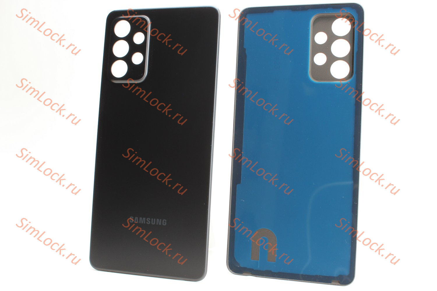 Задняя крышка Samsung A725 Galaxy A72, черный, К-2