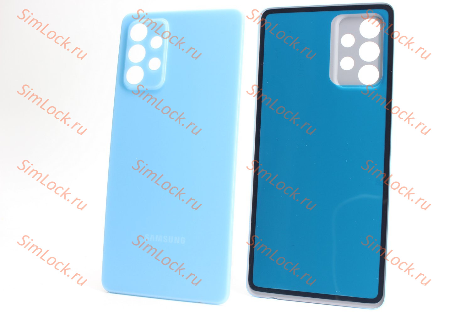 Задняя крышка Samsung A725 Galaxy A72, голубой, К-2