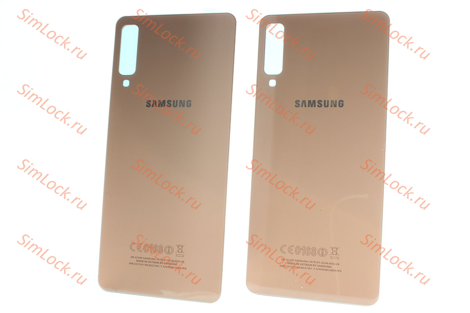 Задняя крышка Samsung A750 Galaxy A7 2018, золото, К-2