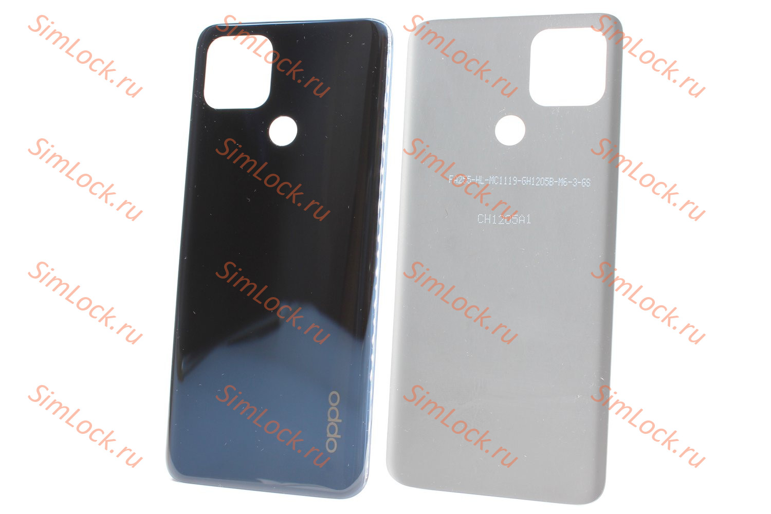 Задняя крышка Oppo A15 (CPH2185), A15s (CPH2179), черный, К-2