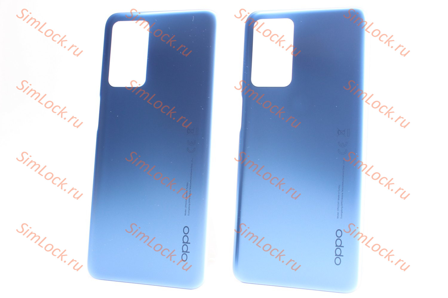 Задняя крышка Oppo A16 (CPH2269), голубой, К-2